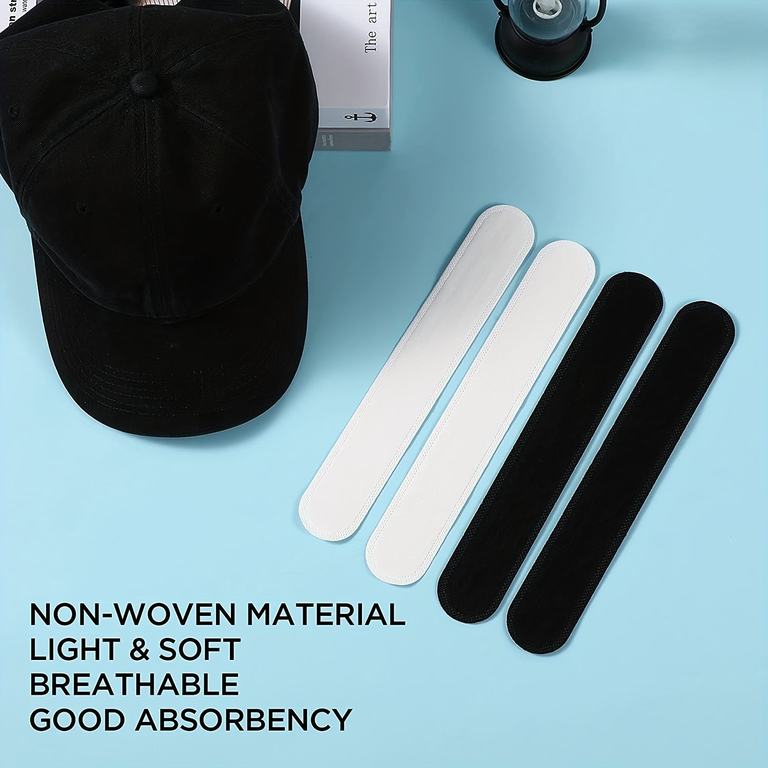 10pcs Baseball Cap Sweat Stickers Neck Antiperspirant Disposable Pads