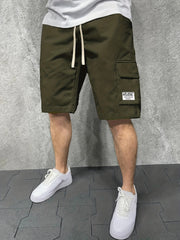 Men's Drawstring Cargo Shorts for Summer