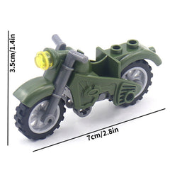 1pc Motorcycle Military Building Block DIY Assembled Toys