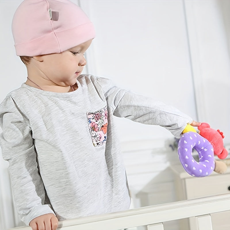 Plush Baby Rattle Hand Grab Stick Toy for 0-1 Year Old