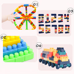 130pcs Building Blocks Set Stacking Toys & Puzzle Games Educational Toys