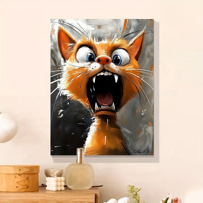 DIY Painting Kit Fierce Cat for Beginners