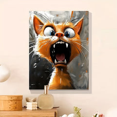 DIY Painting Kit Fierce Cat for Beginners