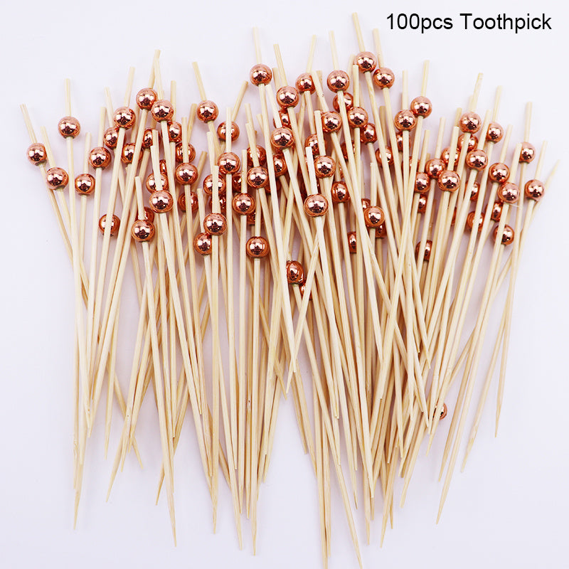 100 Bamboo Cocktail Picks for Appetizers and Parties
