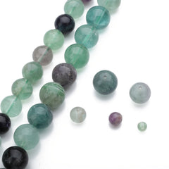 Natural Rainbow Fluorite Gemstones Loose Beads for Jewelry Making
