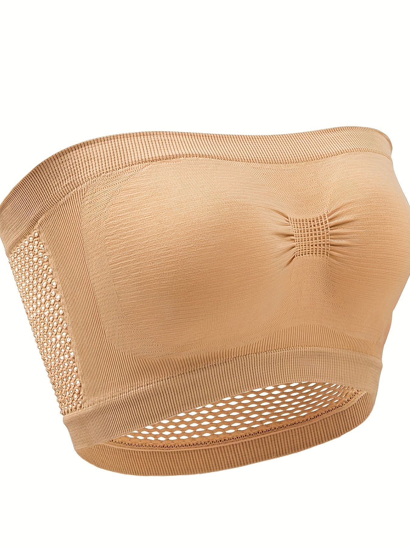 2 Pack Plus Size Tube Bra Set Women's Comfort Non Padded Strapless Bralette