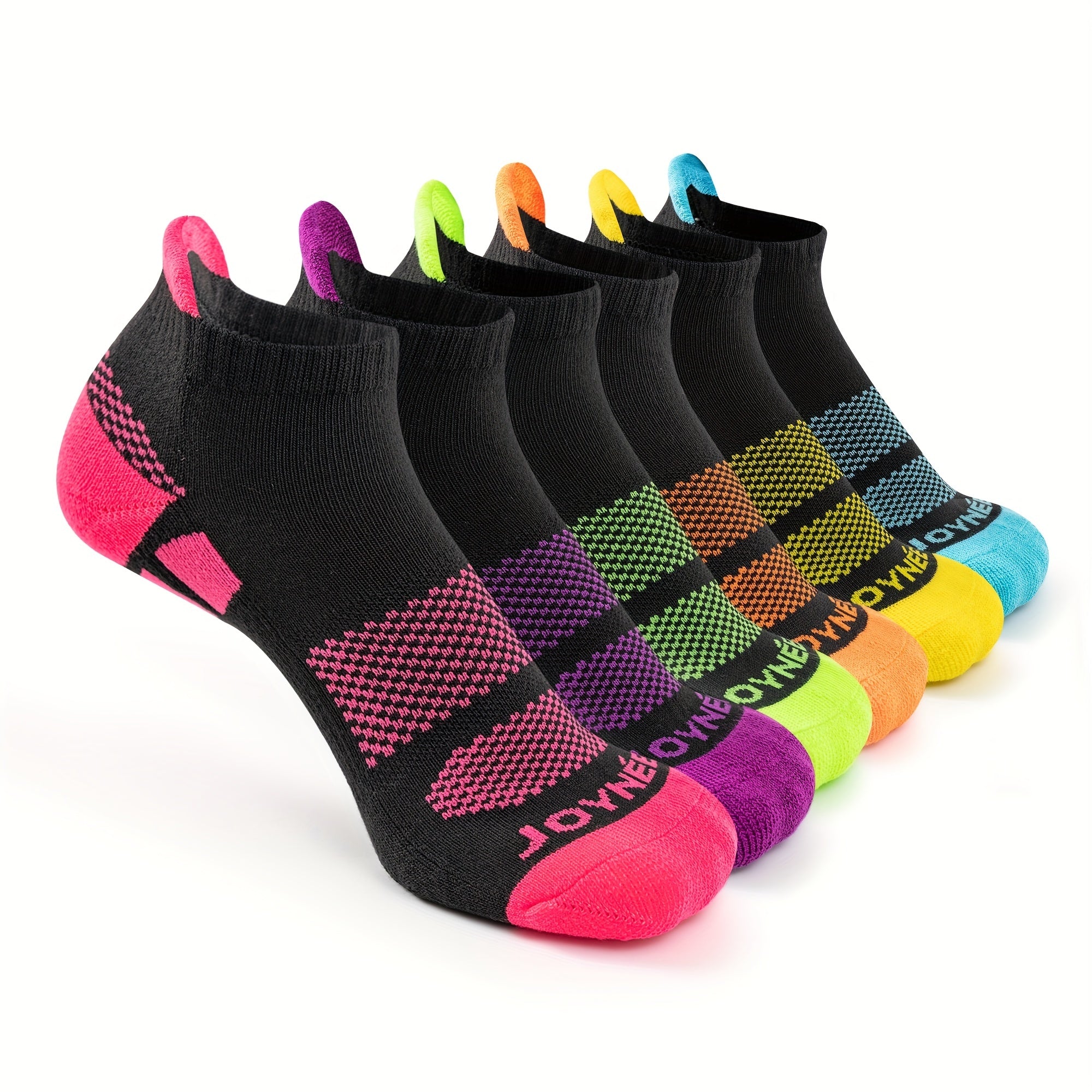6pairs Girls Kids Casual Sports Socks Colorful Ear lifting Short Socks