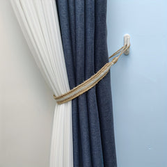 2pcs Curtain Rope Curtain Buckle Knitted Knot Braided Window Curtain Tiebacks