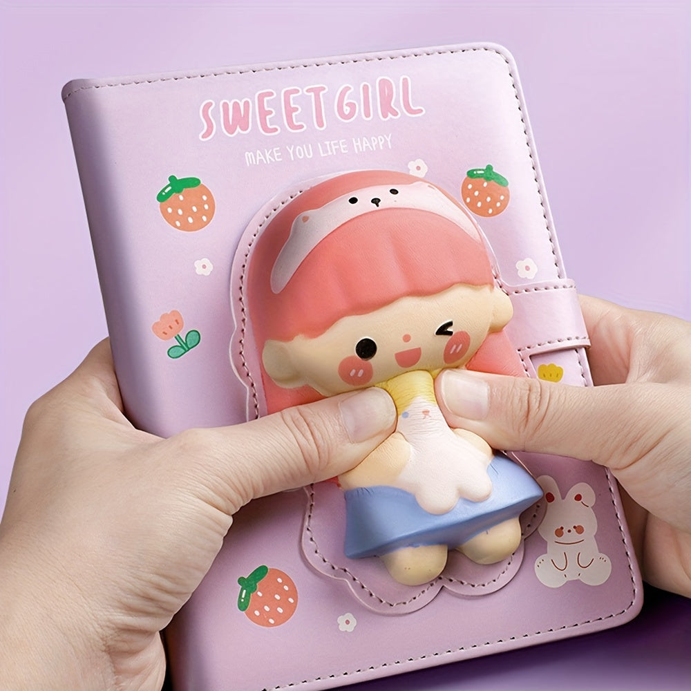 Decompression Notepad Silicone Press Stretch Journal Hand Account Book