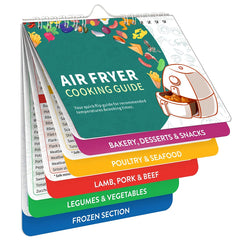 1pc Air Fryer Cheat Sheet Magnets Cooking Guide Booklet