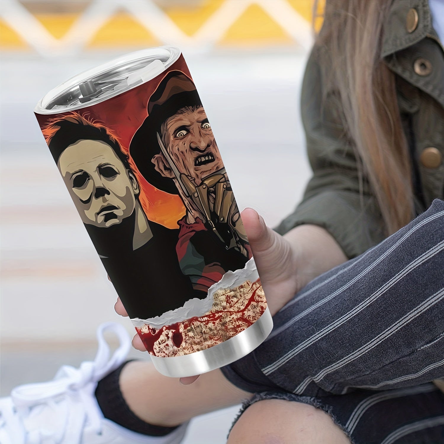20oz Halloween Cup Stainless Steel Tumbler