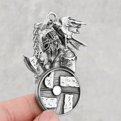 Vintage Viking Pendant Necklace Punk Hip Hop Style Necklace