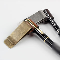 Stainless Steel Pen Clip for Retro Style Desk