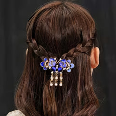 Butterfly Rhinestone Hair Clip Enamel Painted Hair Accessories