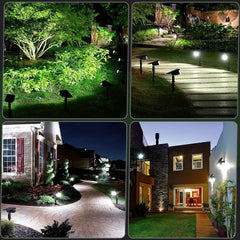 Solar Spot Lights Outdoor 38 LEDs Garden Landscape Spotlights