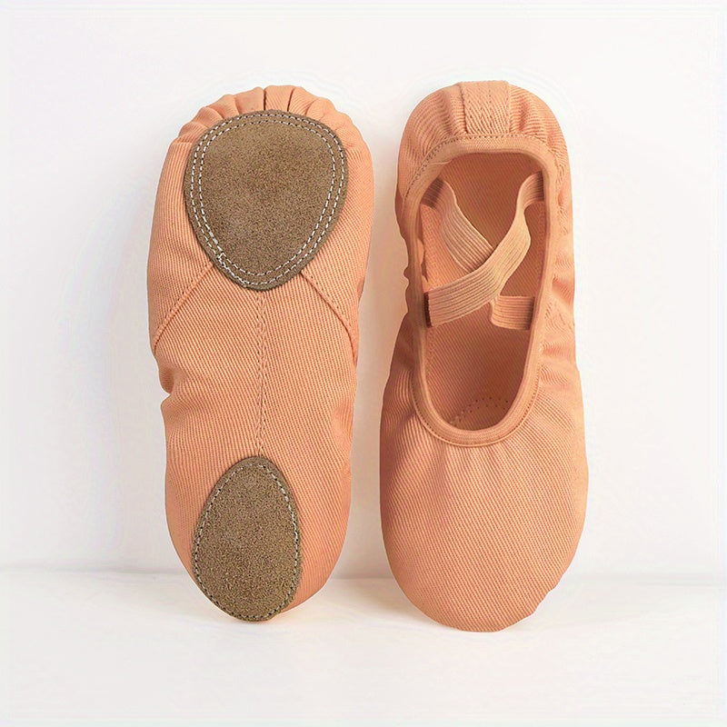 Canvas Ballet Shoes for Girls and Women - Soft Sole