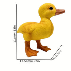 Simulation Animal Toy Yellow Duck Model Desktop Computer Decoration