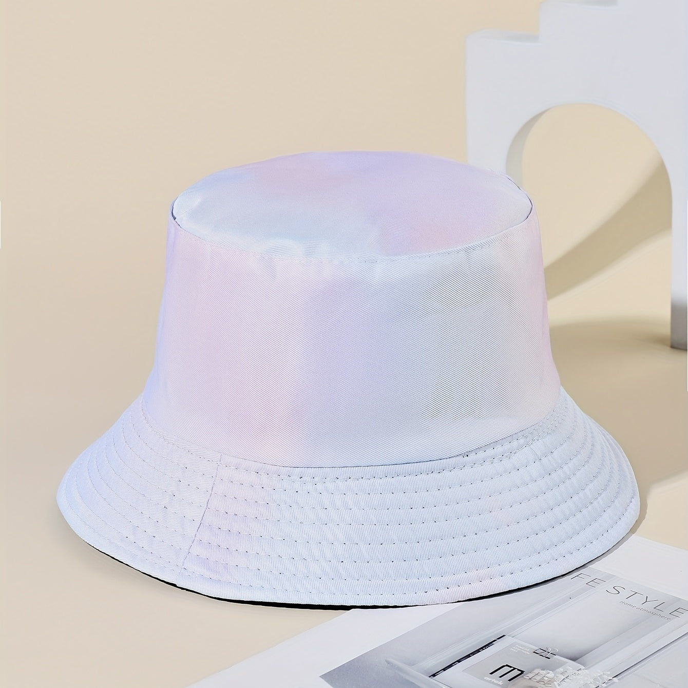 Cotton Gradient Bucket Hat Lightweight Sunshade Fisherman Cap