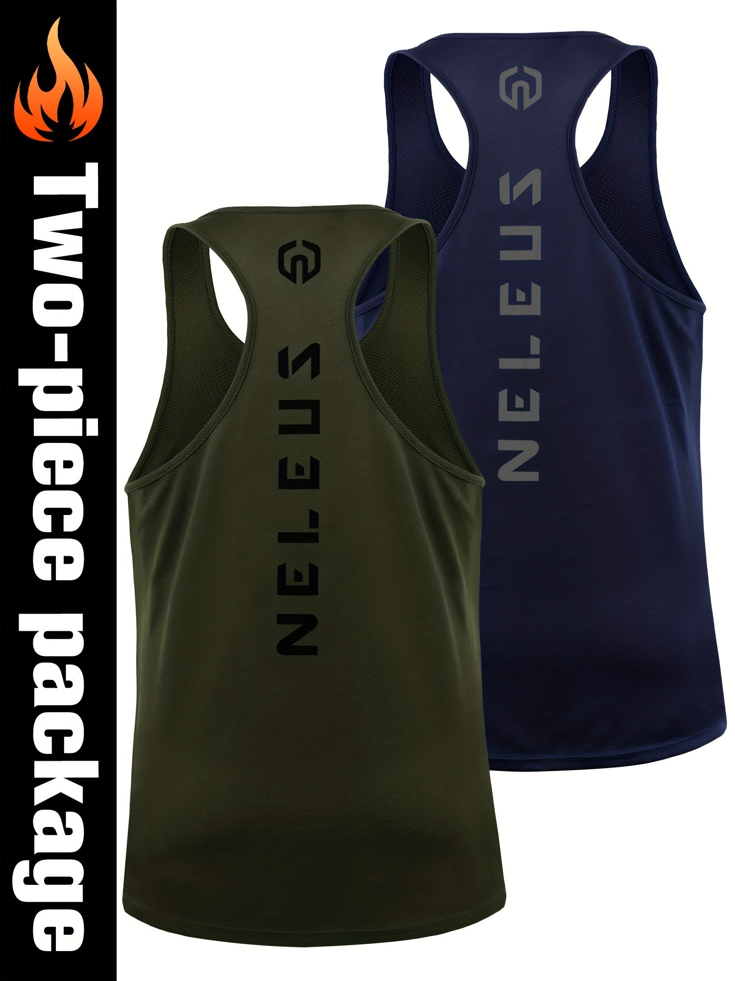 Men's Racerback Muscle Sports Tank Top Quick Drying Breathable Running T-shirt