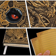 Dragon A5 Diary Notebook Embossed Leather Travel Journal