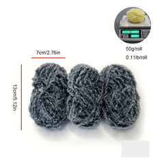 Soft Fur Yarn Chunky Fluffy Faux Fur Yarn for Crocheting & Knitting 150g