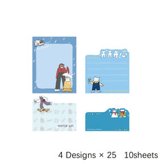 Animal Academy Cartoon Sticky Notes 100 Sheets