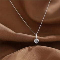 Zircon Water Drop Pendant Clavicle Chain Necklace for Women