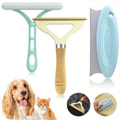 3 Pc Car Seat Cushion Hair Remover Set for Fuzz Dust Car Mat & Hairb