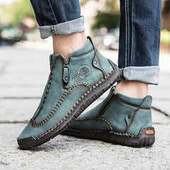 Men's Lightweight PU Zip Boots