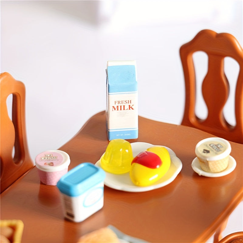 Mini Dining Table Play House Furniture Set