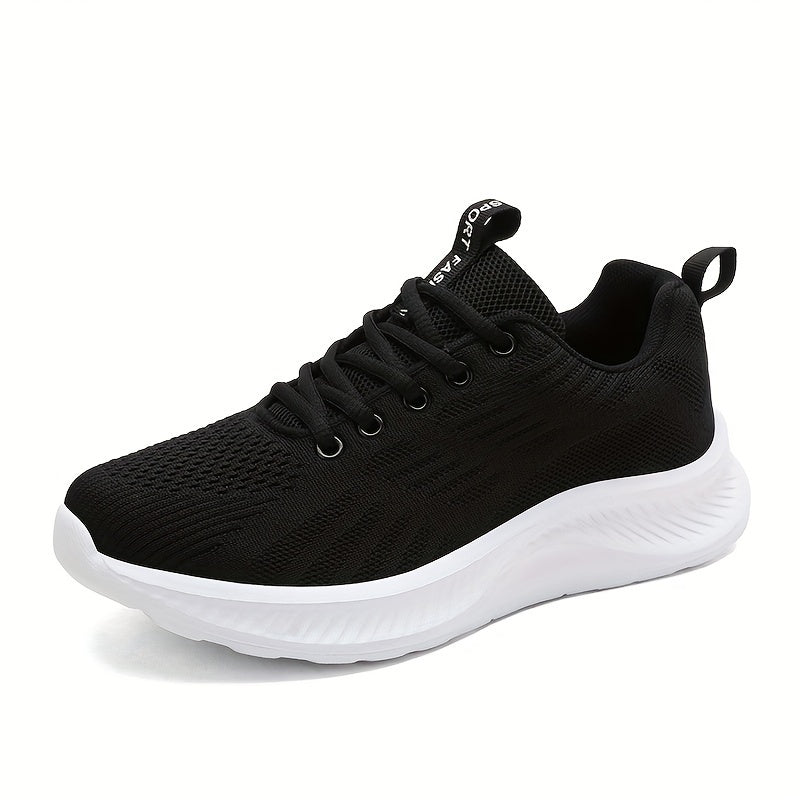 Women's Breathable Running Shoes Mesh Lace-up Athletic Sneakers