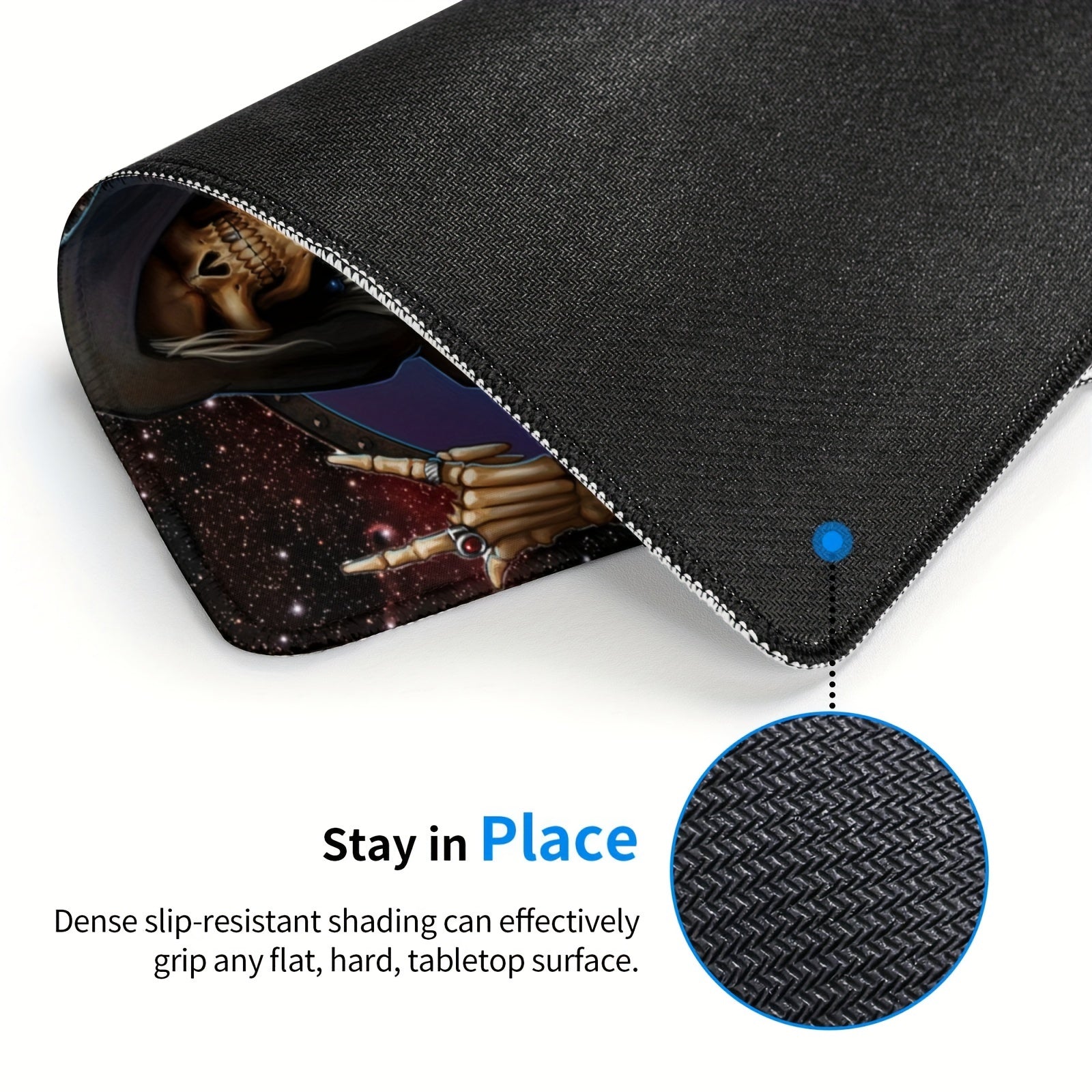 Death Piano Pattern Square Mouse Pad for Home Office Games