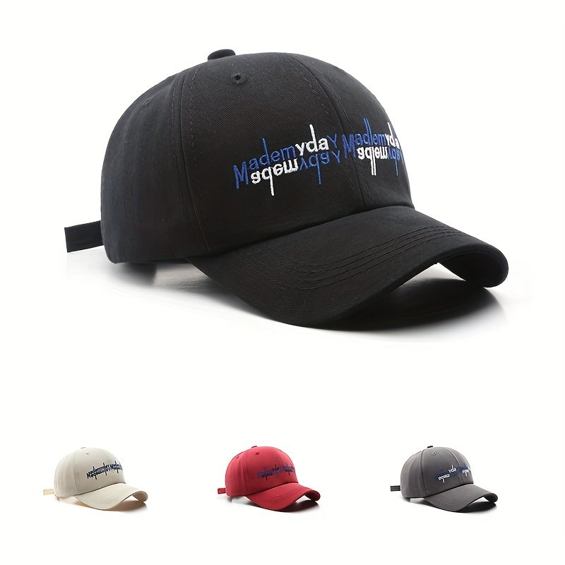 Letter Embroidery Unisex Baseball Cap Solid Dad Hats Sports