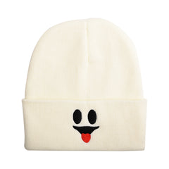 Embroidered Knit Beanie Hat for Autumn/Winter Ski Cold Hat - Halloween Gift