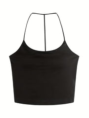 2pcs Girl's Solid Cami Top Padded Undershirts for Teens 13-20 Years Old