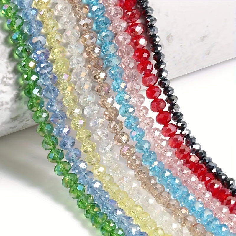 6 8mm AB Crystal Glass Beads Faceted Crystal Glass Beads for Jewelry Making DIY