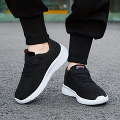 Boy's Breathable Sneakers Comfy Non Slip Soft Sole Shoes for Outdoor Activities