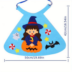 Halloween DIY Children's Cloak Hand Sewn Material Bag Party Decor