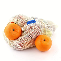1pc Cotton Fruit Mesh Bag Drawstring Mouth Bag Storage