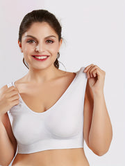 2 Pack Women's Plus Size Seamless Sports Bras Set