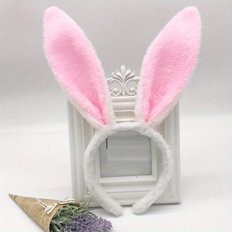 Bunny Rabbit Ear Headband Plush Hairband Costume Party Easter Hair Accessories