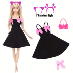 Princess Doll Clothes & Accessories for 11.5 inch Dolls - 4pcs/8pcs - 1/6 Scale