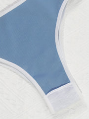 Colorblock Wireless Bra & Panties Set Lingerie