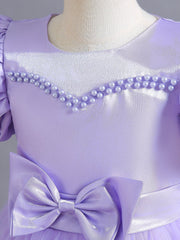 Girl's Princess Tutu Dress For Birthday Flower Girl Wedding Dress