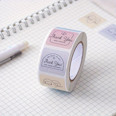 500pcs Thank You Sticker Round Scrapbook Envelope Seal Scrapbooking Stickers