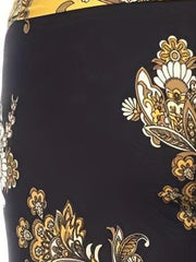  Boho Pants Women's Plus Floral Paisley Wide Leg Pants