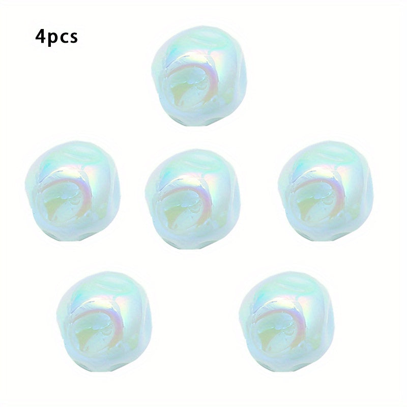 10pcs Acrylic Colorful Fig Pattern Beads Straight Hole DIY Mobile Chain