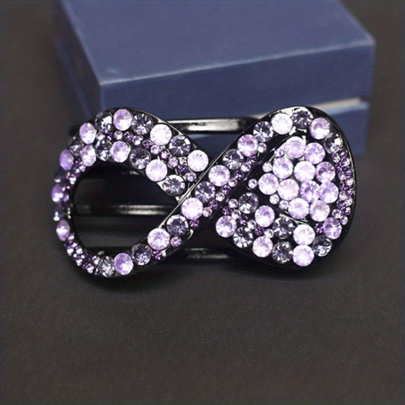 Rhinestone Hair Clip Ponytail Holder Headwear Hair Styling Accessory