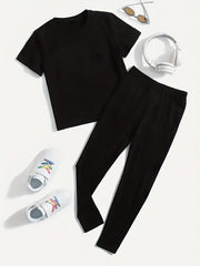 Juneteenth Graphic Tee & Leggings Set Plus Size Two Piece Outfit