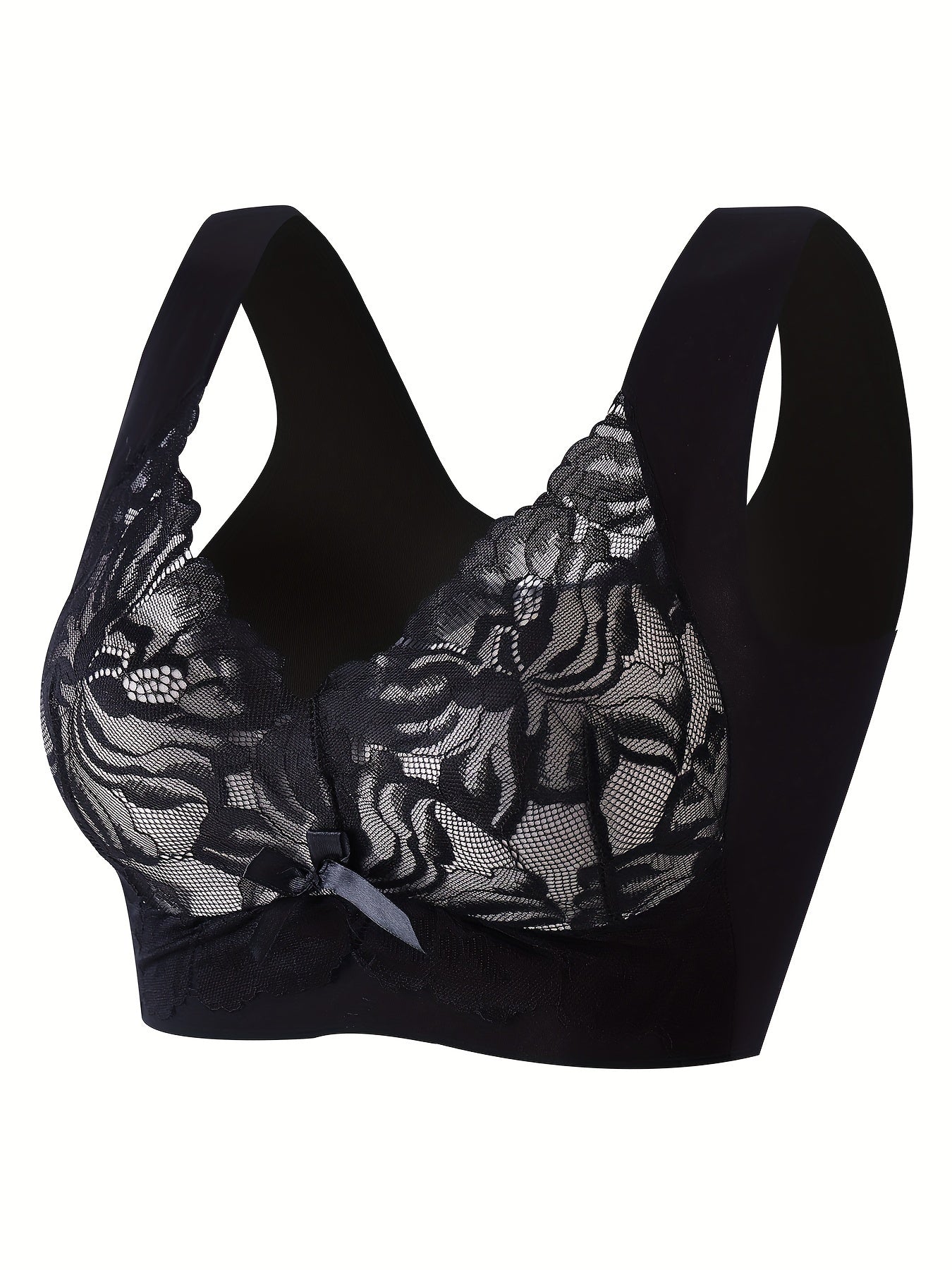 Floral Lace Wireless Bra Stretchy Intimates Lingerie